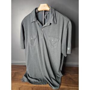Kuhl Polo Mens L Gray Icelandr Shirt Lightweight Pockets Outdoor Casual Hiking